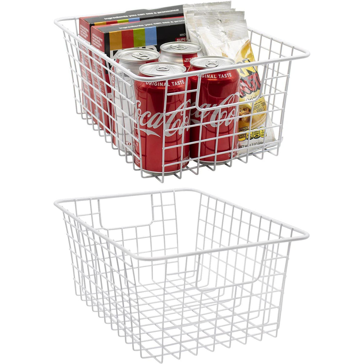 Farmhouse Wire Storage Bins (2 Pack)