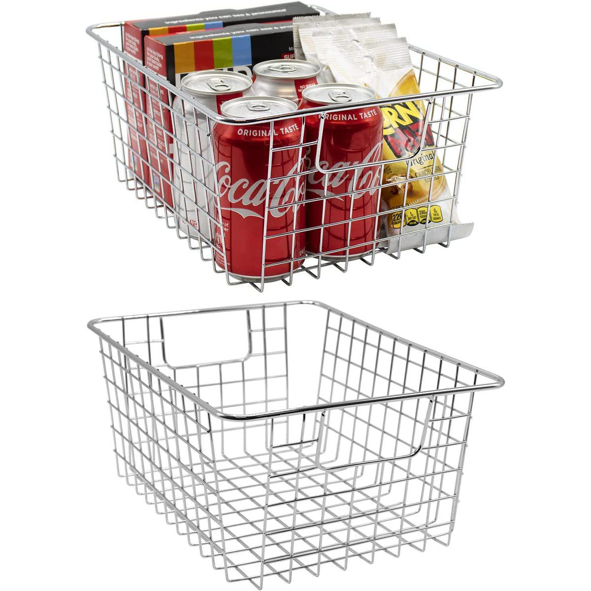 Farmhouse Wire Storage Bins (2 Pack)