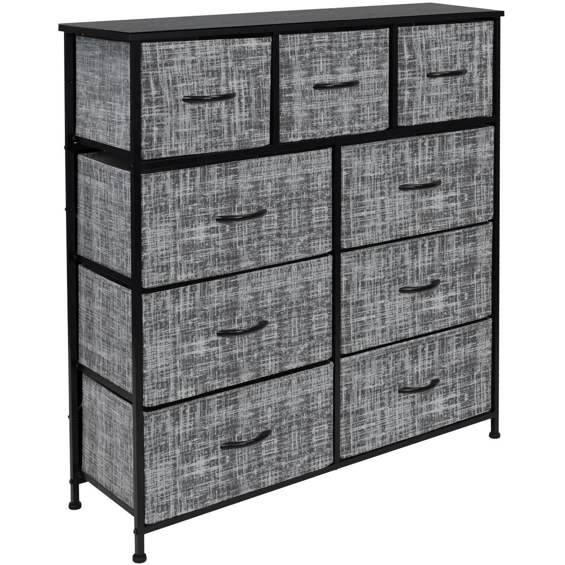9 Drawer Wide Tall Dresser - Sorbus Home