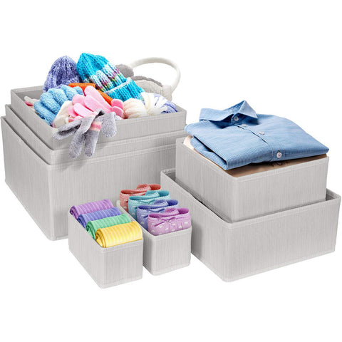 Fabric Basket Bins (7 Pack)