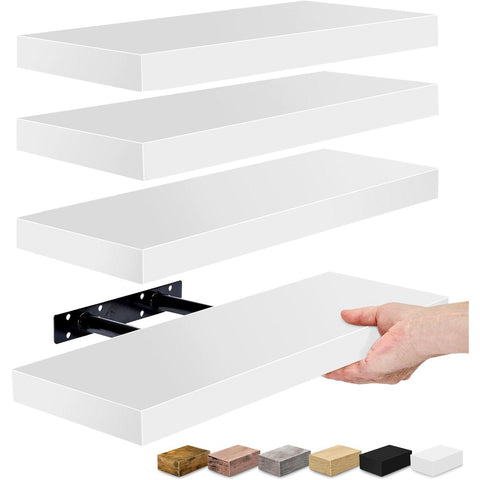 Wall Mounted Bookshelf (4 Pack)