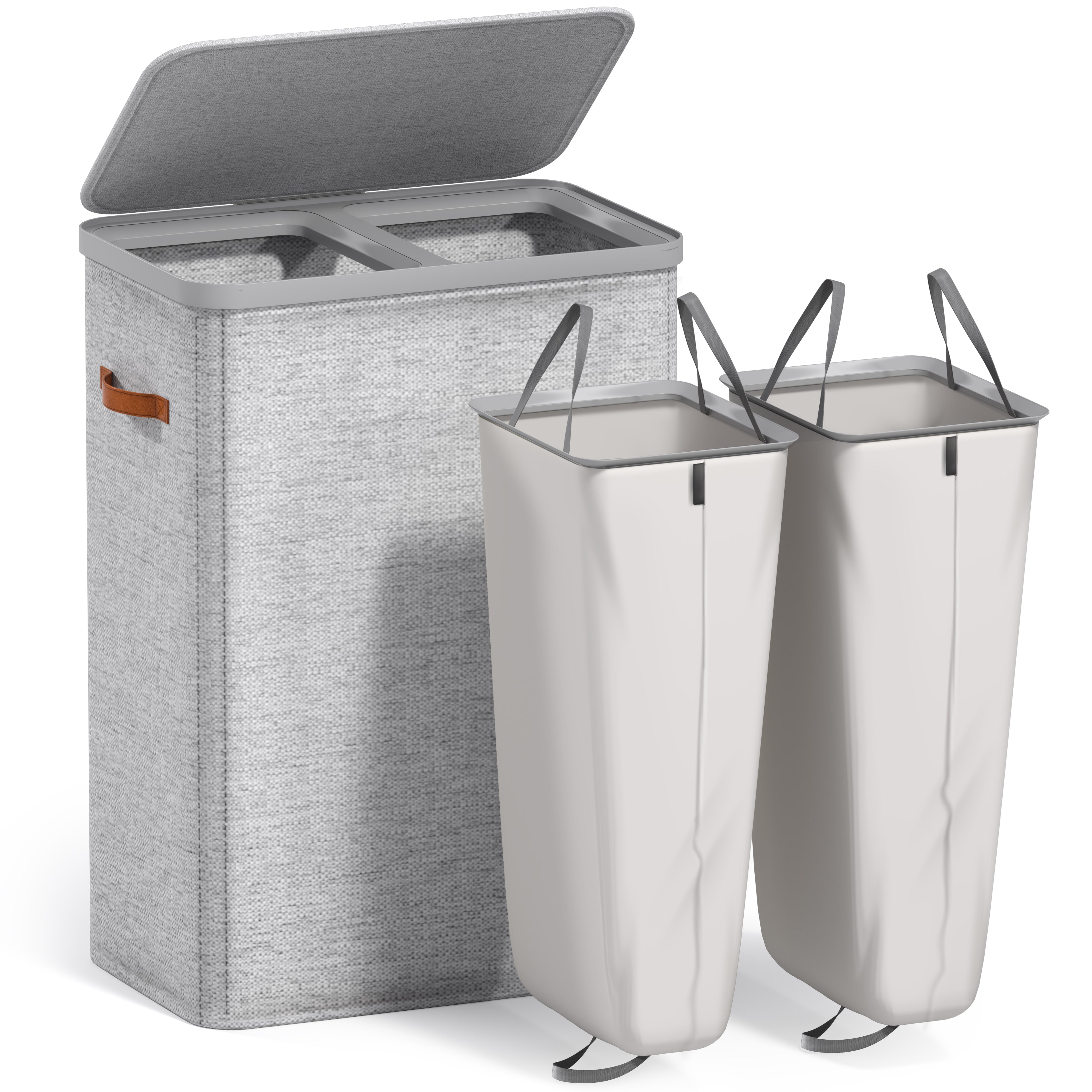 Collapsible Laundry Hamper with Lid - Sorbus Home
