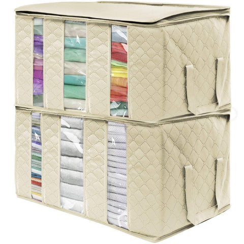 Foldable Storage Bag Organizers (2 Pack)