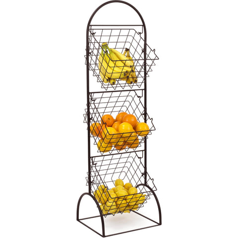 Adjustable Market Basket Stand (3 Tier)