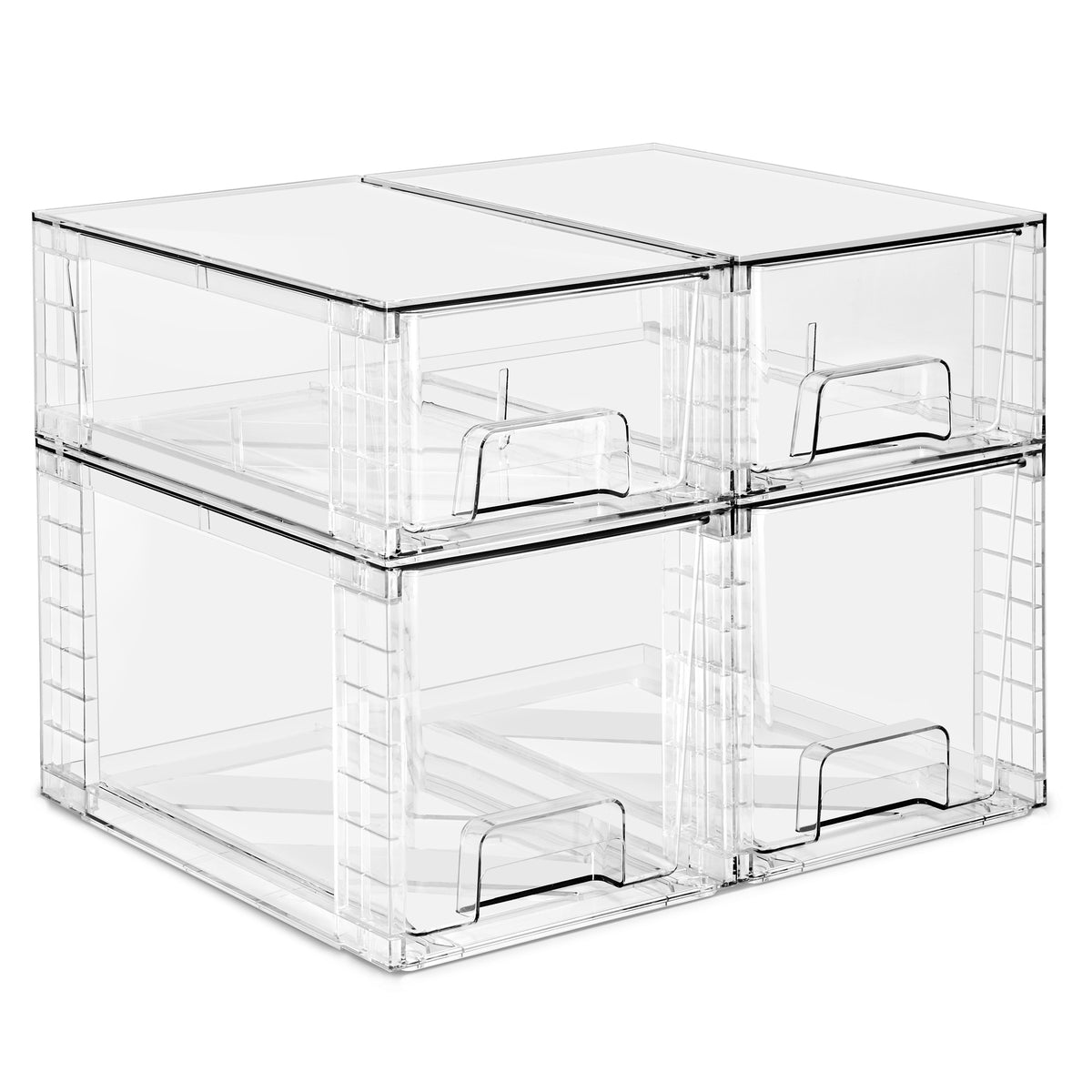 Stackable Pull-Out Drawer Bins