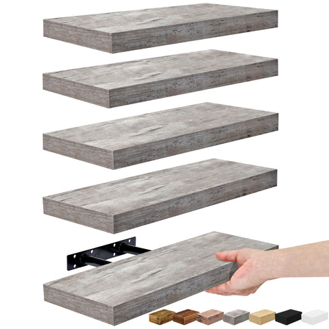 Wall Mounted Floating Shelves (5 Pack)