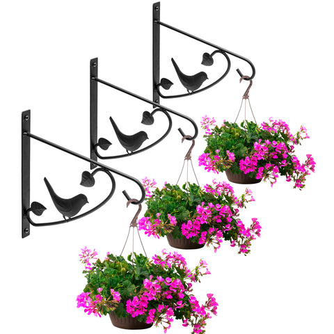 Decorative Plant Bracket Hooks (3 Pack)