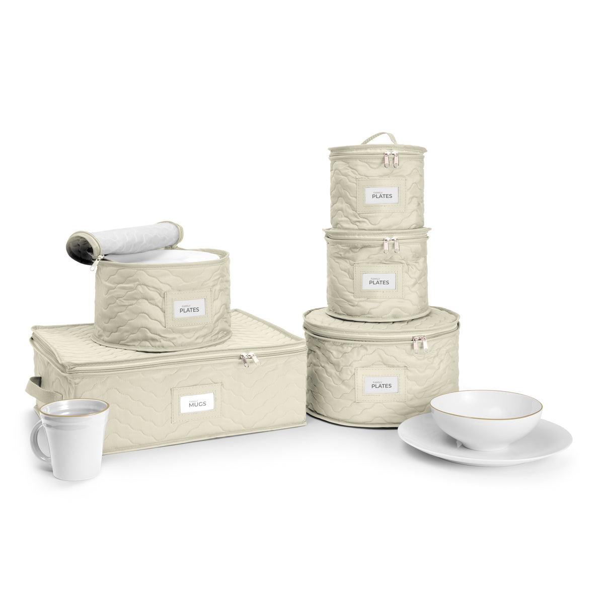 Dinnerware Storage Set Serves 12 (5 Pack)