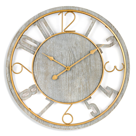 24" Wooden Wall Clock