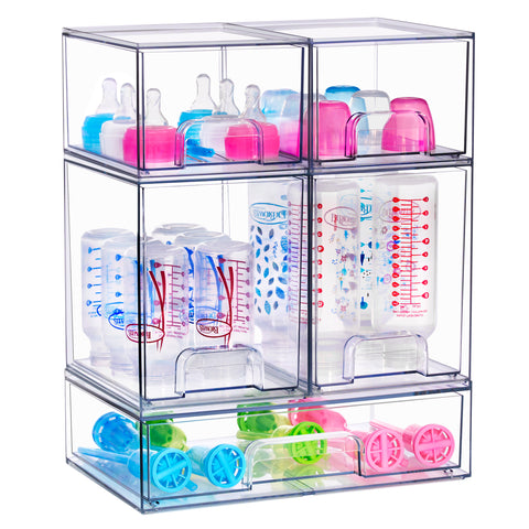 Baby Bottles Storage Drawers Variety Pack