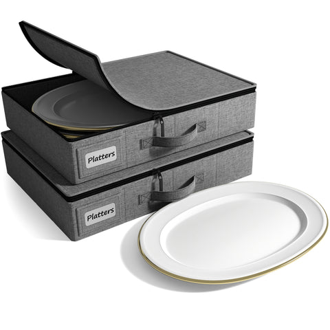 China Storage Platter Plate Container Dinnerware Organizers