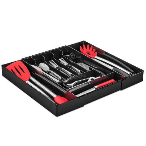 Expandable Kitchen Drawer Organizer & Utensil Tray