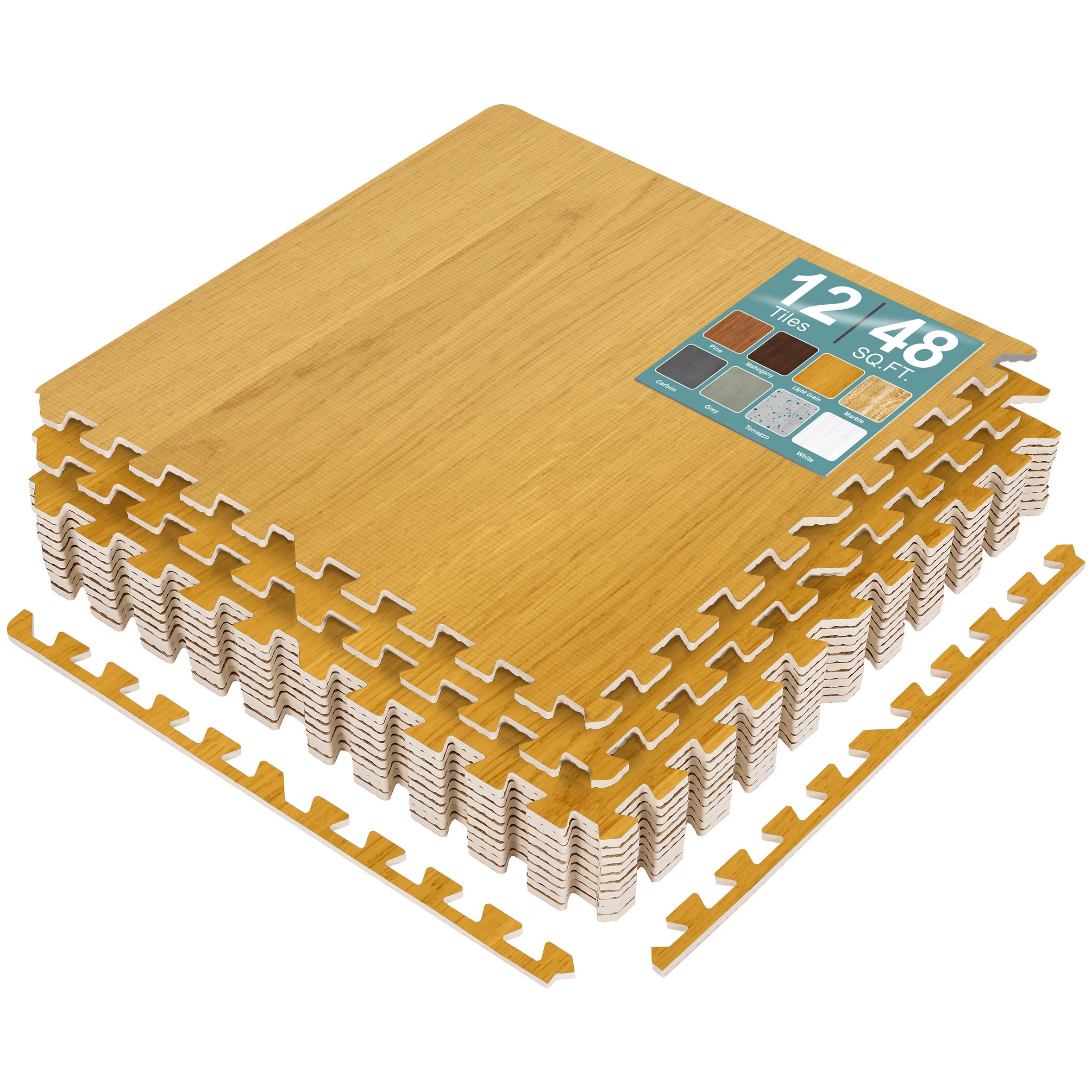 Floor Mat Interlocking Set (12 Pc) - Sorbus Home