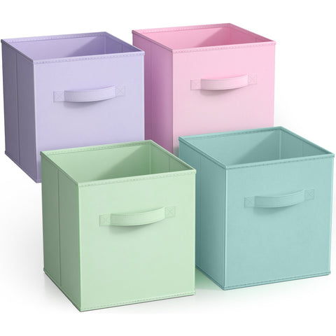 Cube Fabric Storage 11" Bin (4 Pack)