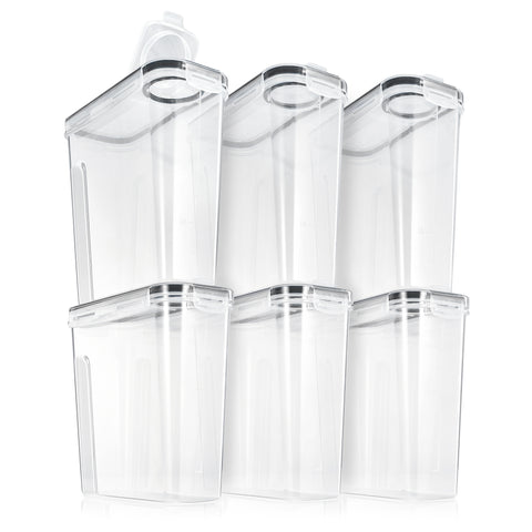 Narrow Airtight Food Storage Dispensers (6 Pack)