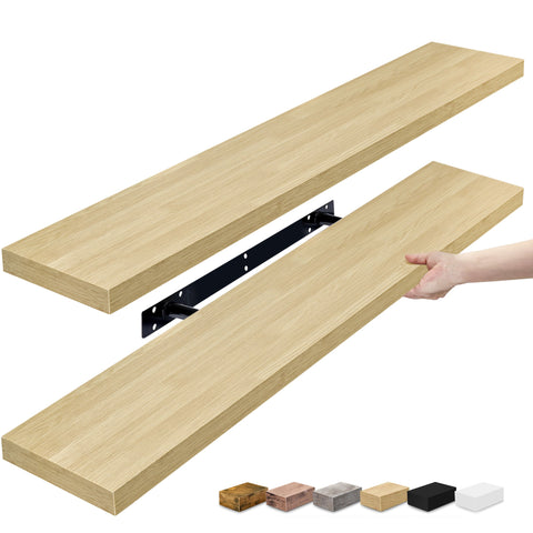 Long Floating Shelves (2 Pack)