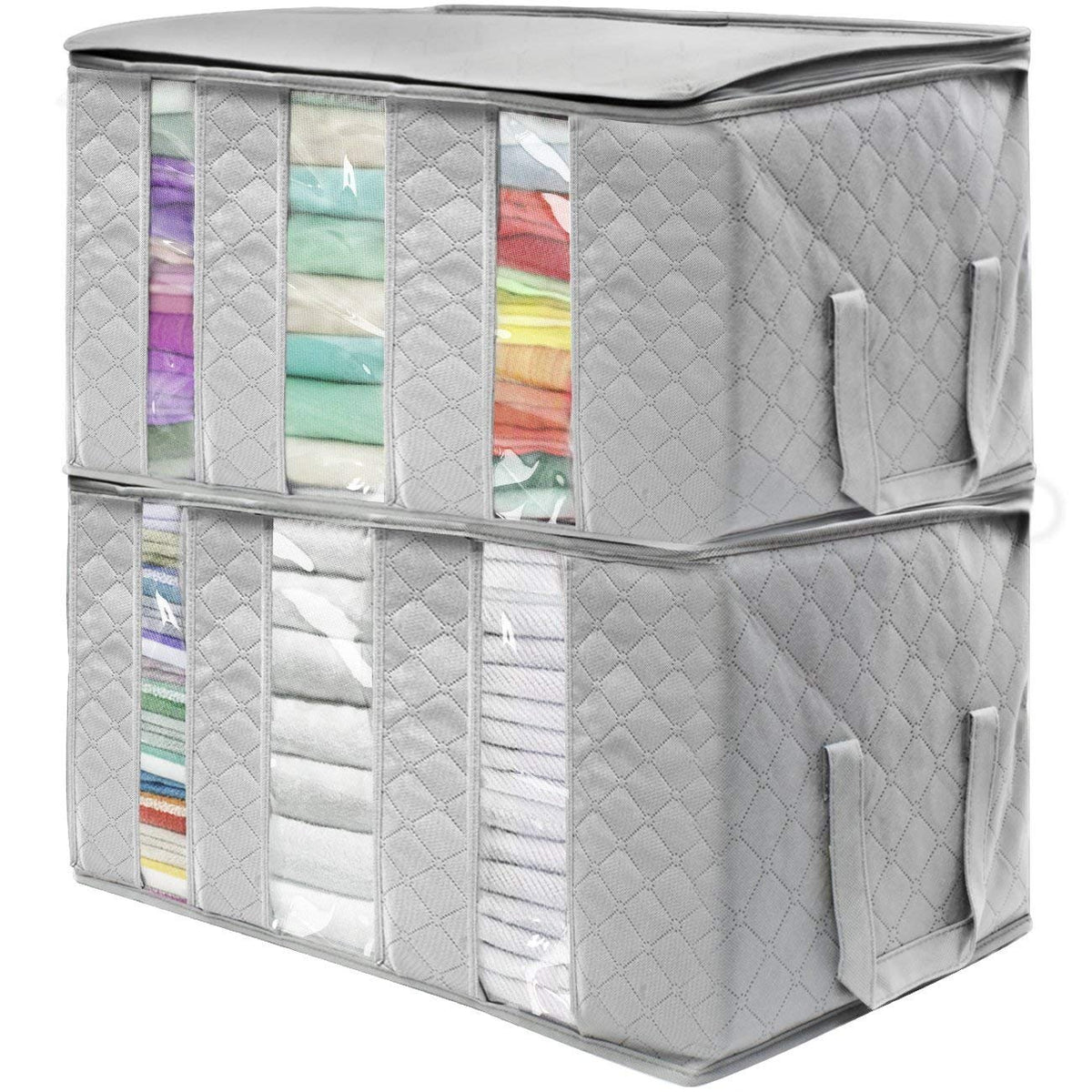 Foldable Storage Bag Organizers (2 Pack)