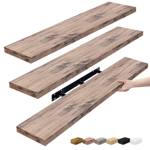 Extra Long Floating Shelves (Set of 3)