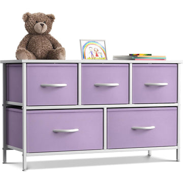 short and wide dresser 5 Drawer Wide Short Dresser – Sorbus Home