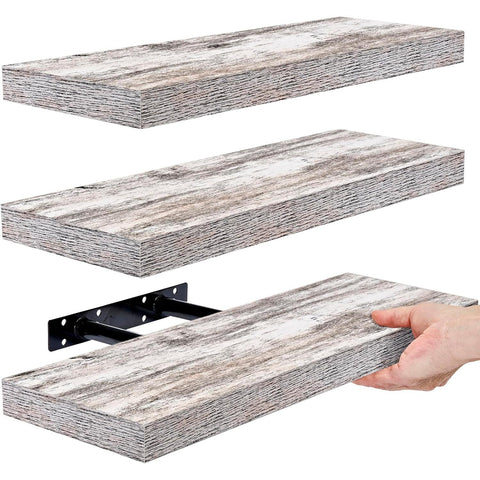 Coastal Rectangle Floating Shelves (3 Pack)