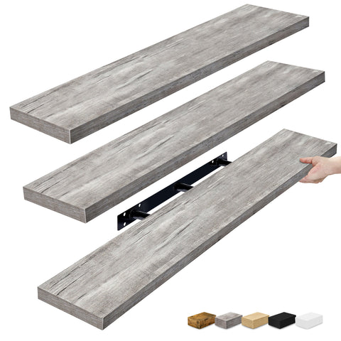 Extra Long Floating Shelves (Set of 3)