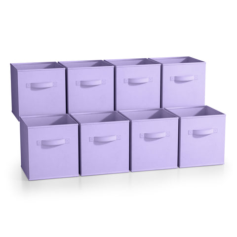 11" Cube Storage Bins (8 Pack Solid)