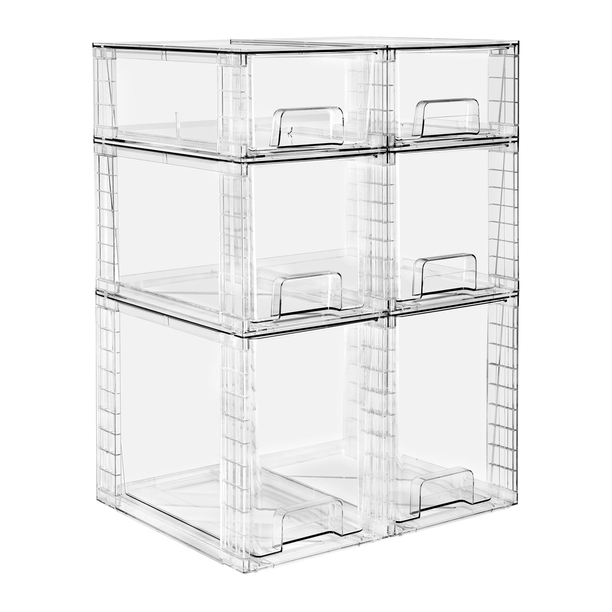 Stackable Pull-Out Drawer Bins