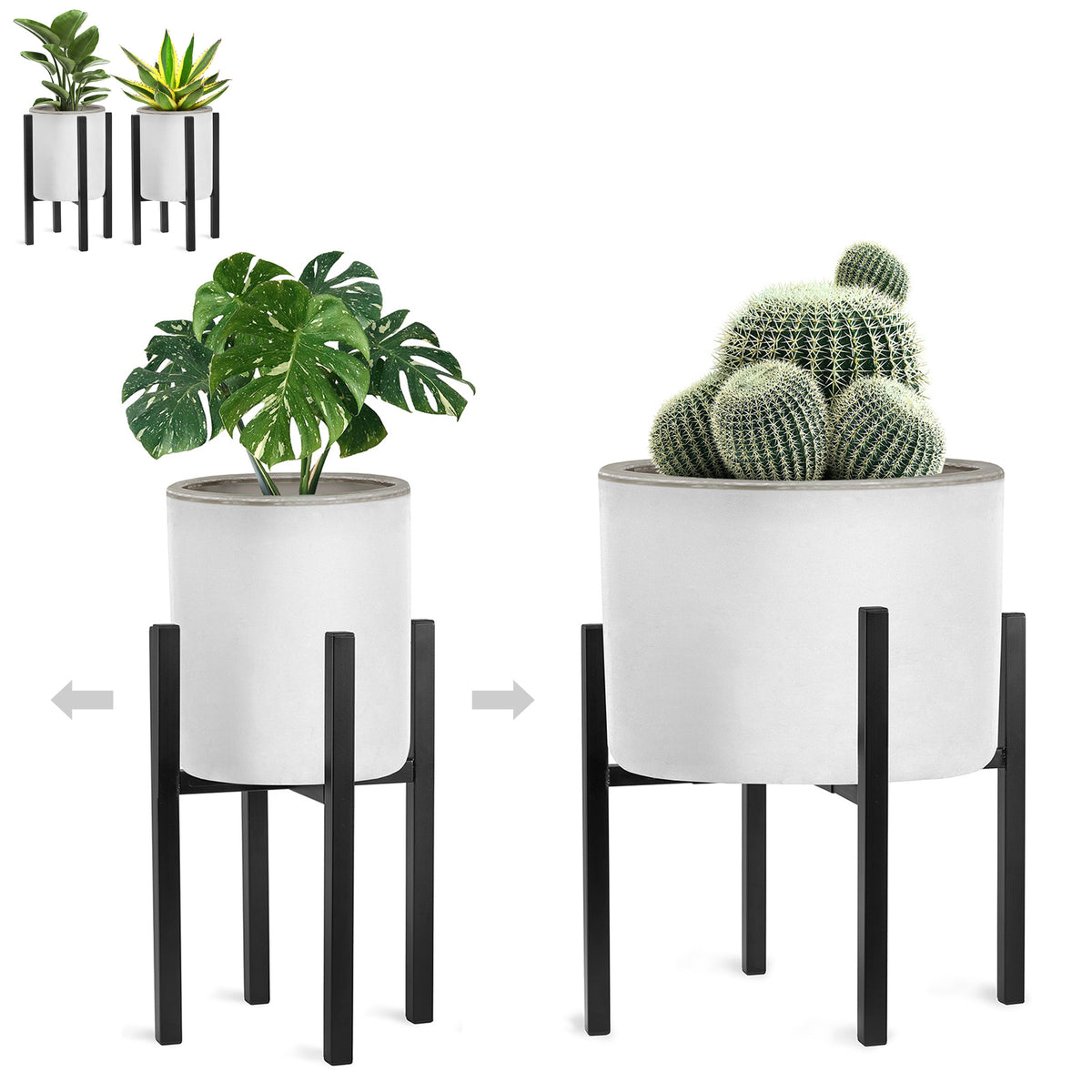 Plant Stand, Adjustable Flower Pot Holder
