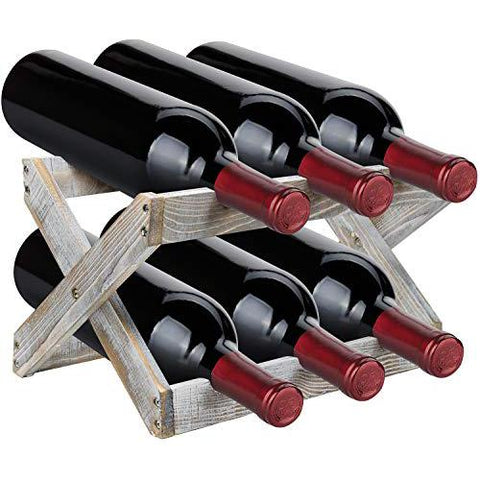 6 Bottle Bamboo Wine Rack