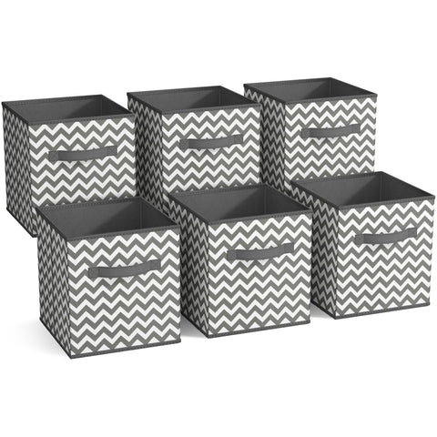 11" Cube Storage Bins (6 Pack Print)