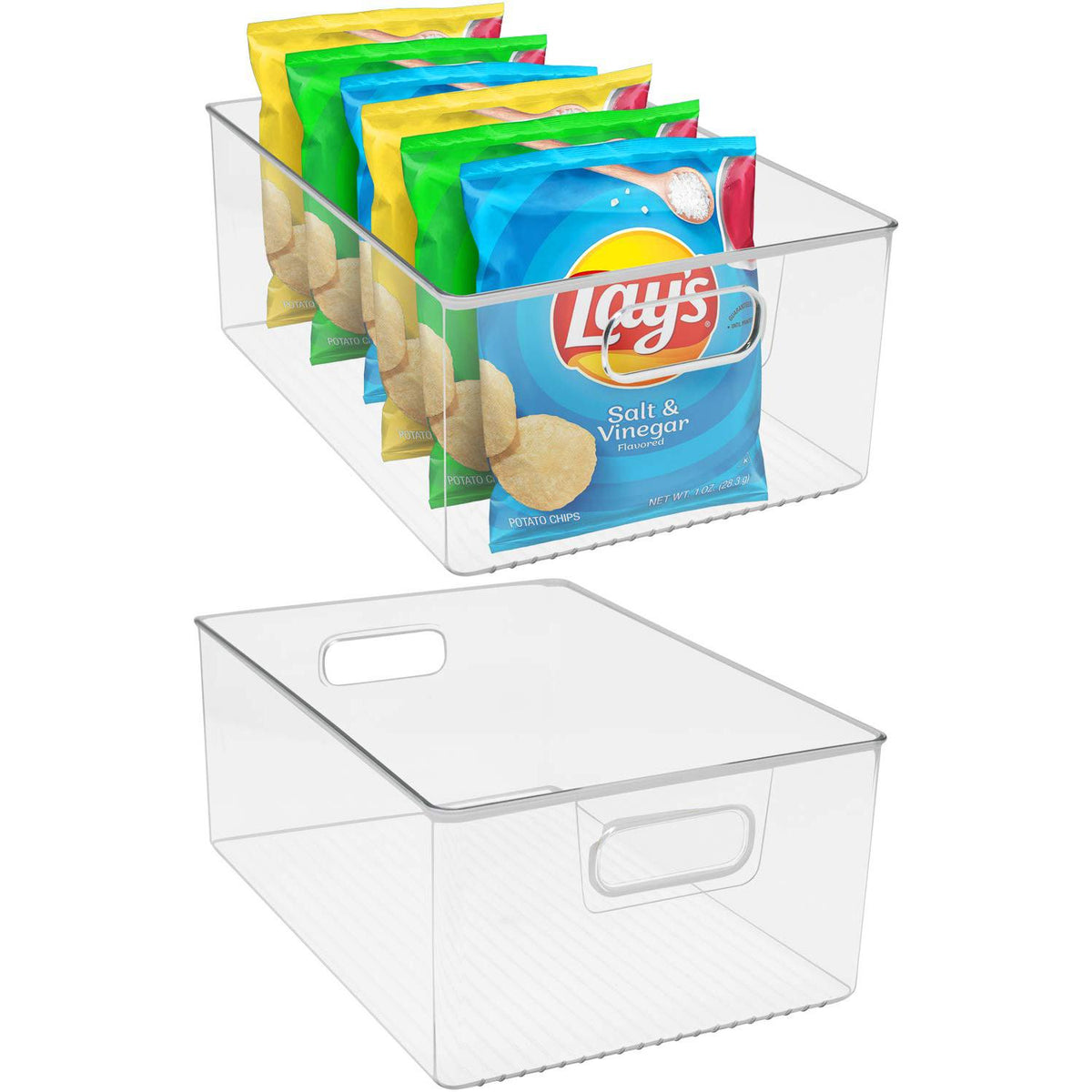 Plastic Container Bins with Handles