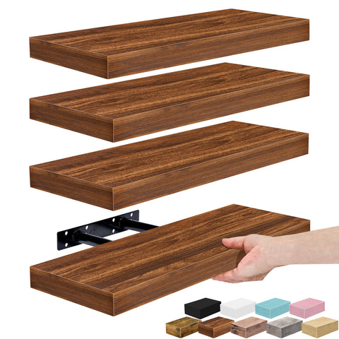 Wall Mounted Bookshelf (4 Pack)