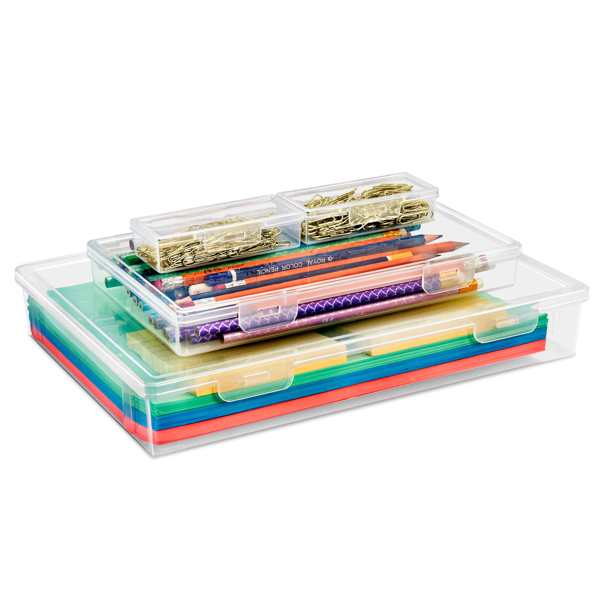 Document & Paper Storage Box Set (4 Pc)