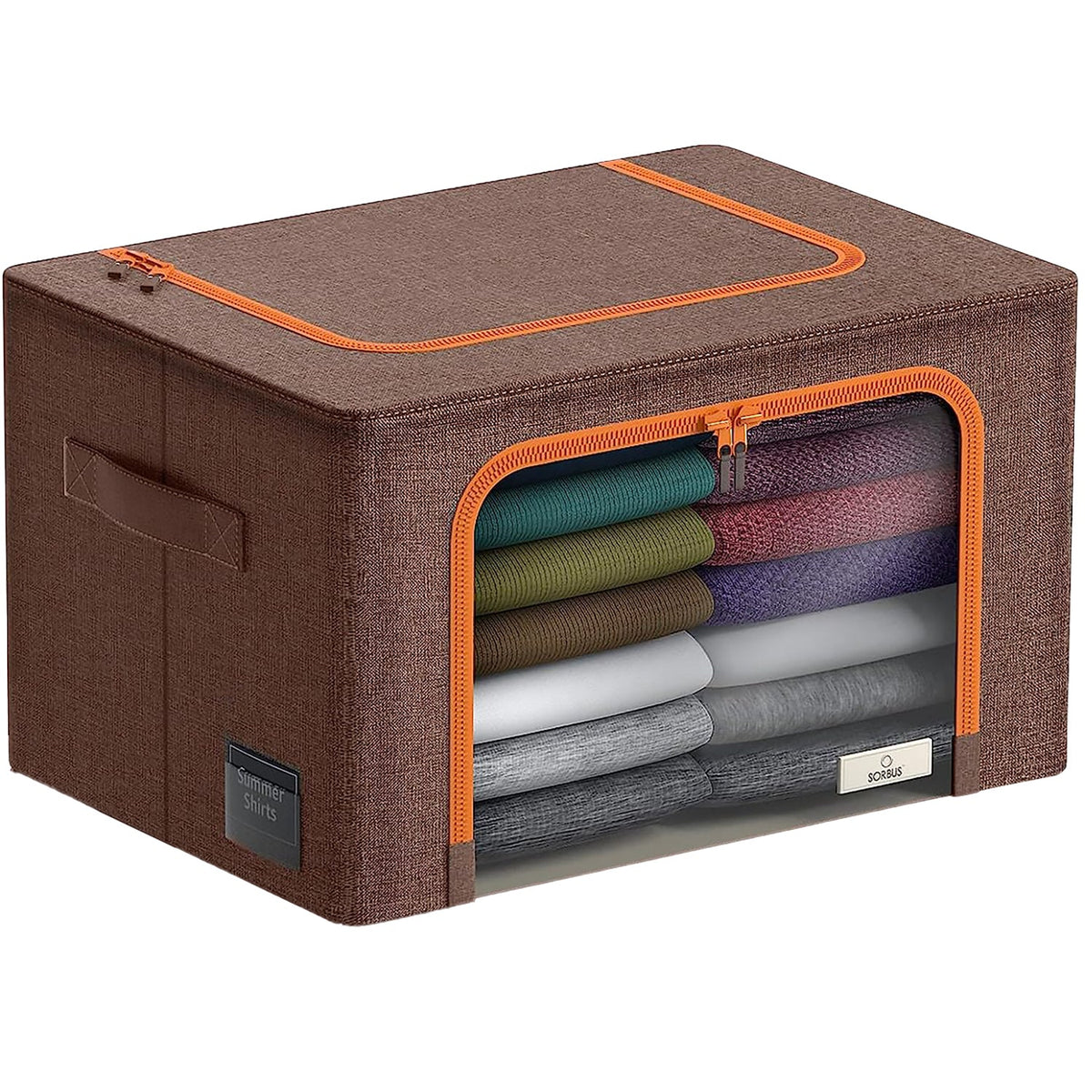 Storage Bins with Metal Frame (Single Pack) - Sorbus Home