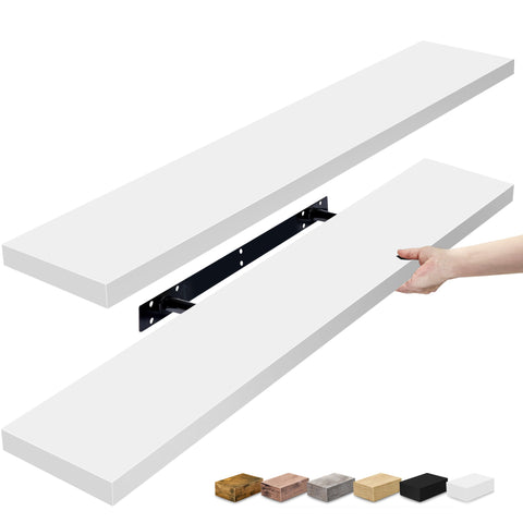 Long Floating Shelves (2 Pack)