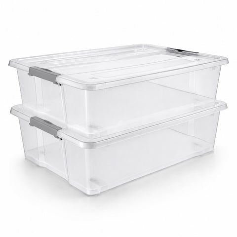 Underbed Bins with Lids (Set of 2)
