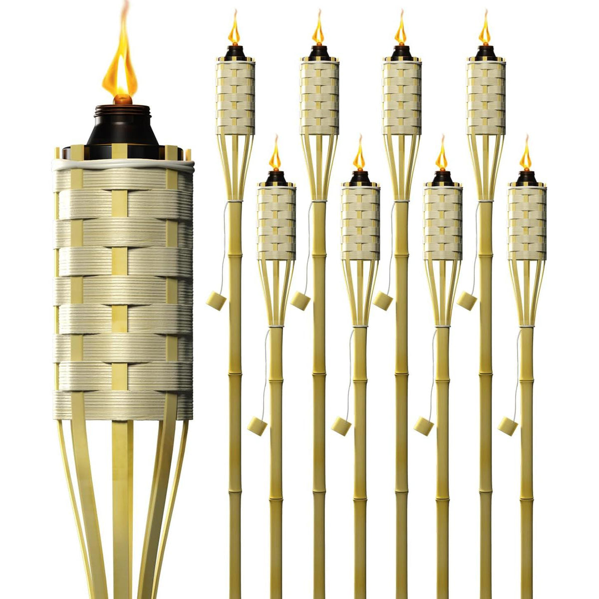 Matney Bamboo refillable metal torches