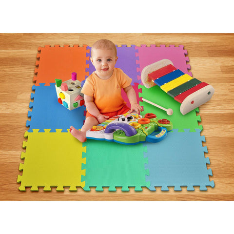 Floor Play Mat Interlocking Set (9 Pc)