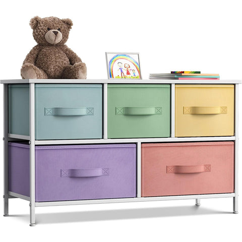 5-Drawer Dresser (Pastel Colors)