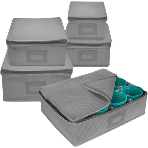 Dish Storage 5 Pc Set Square (Service for 12)