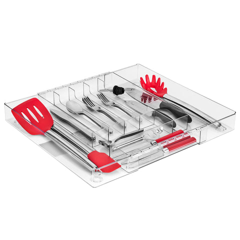 Expandable Kitchen Drawer Organizer & Utensil Tray