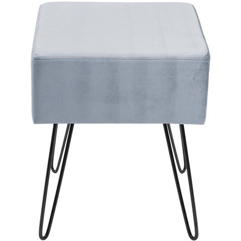 Velvet Footrest Stool (Square)