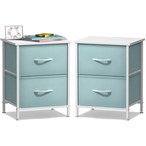 2 Drawer Display Nightstand (Set of 2)