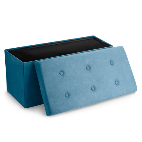 Faux Suede Storage Bench (Medium)