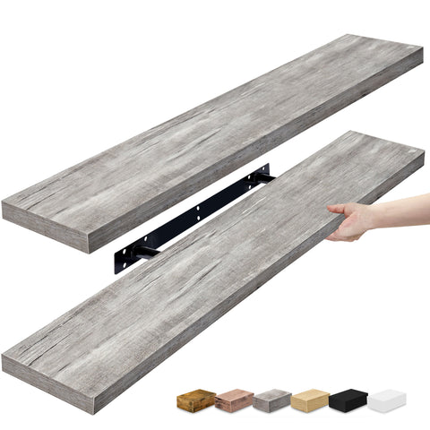 Long Floating Shelves (2 Pack)