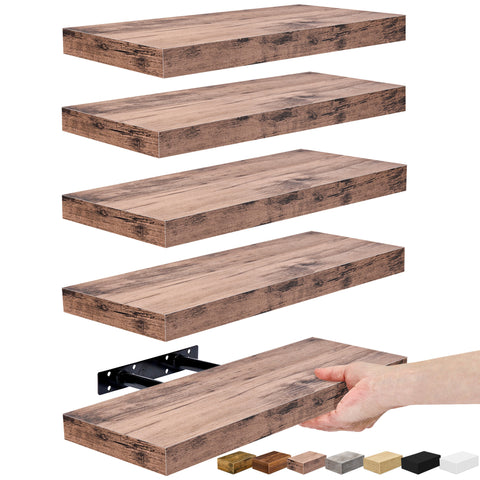 Wall Mounted Floating Shelves (5 Pack)