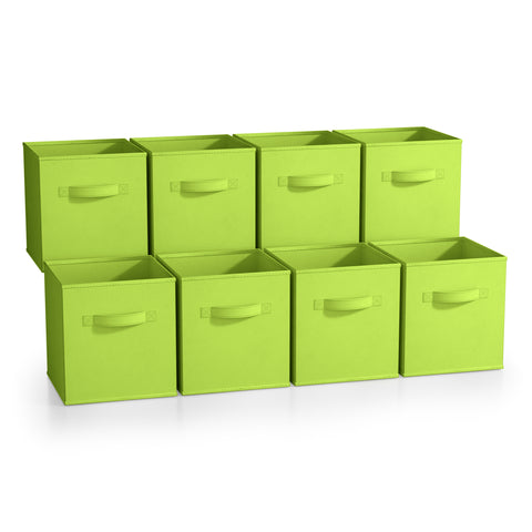 11" Cube Storage Bins (8 Pack Solid)