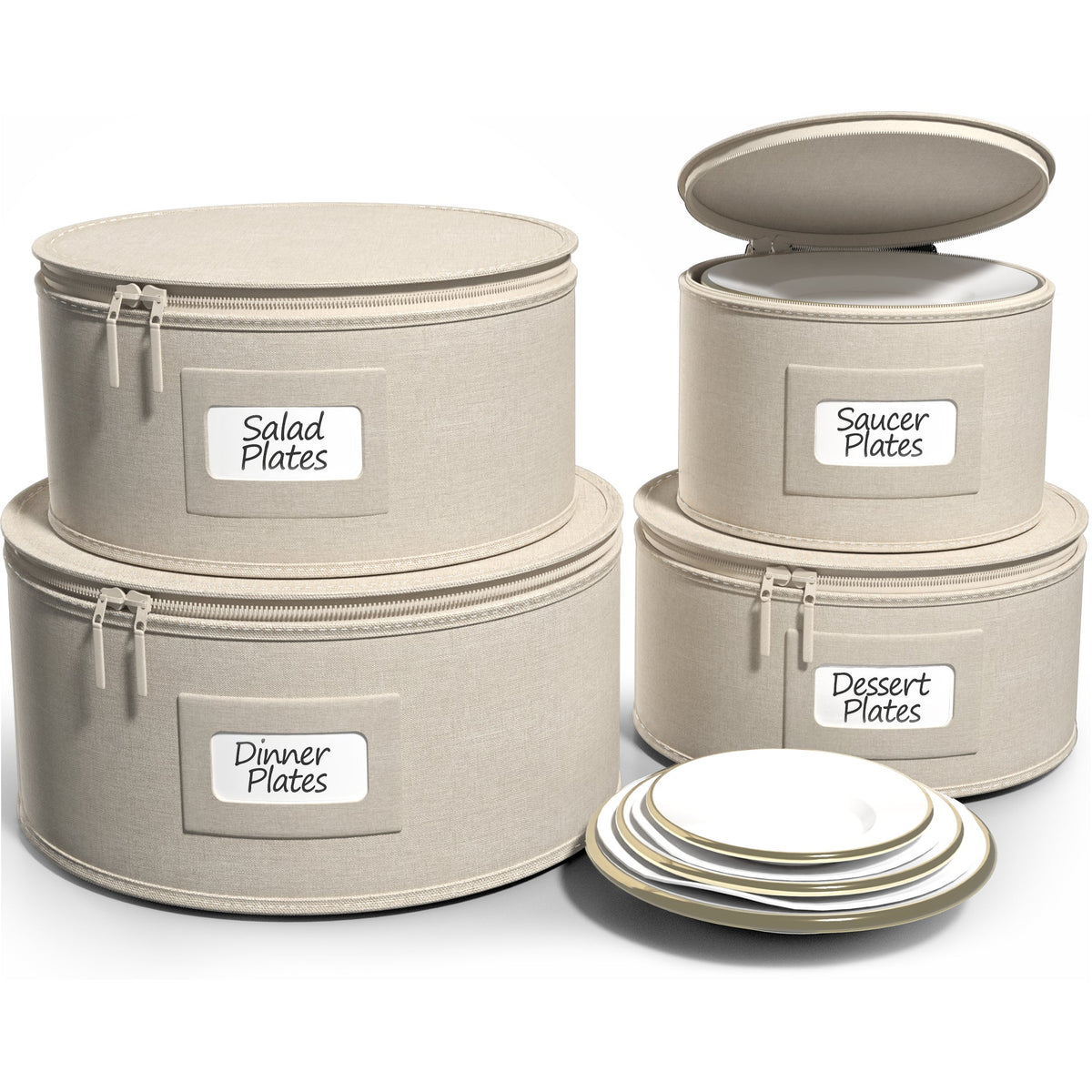 Dinnerware Storage Container Set (4 Pc) - Sorbus Home