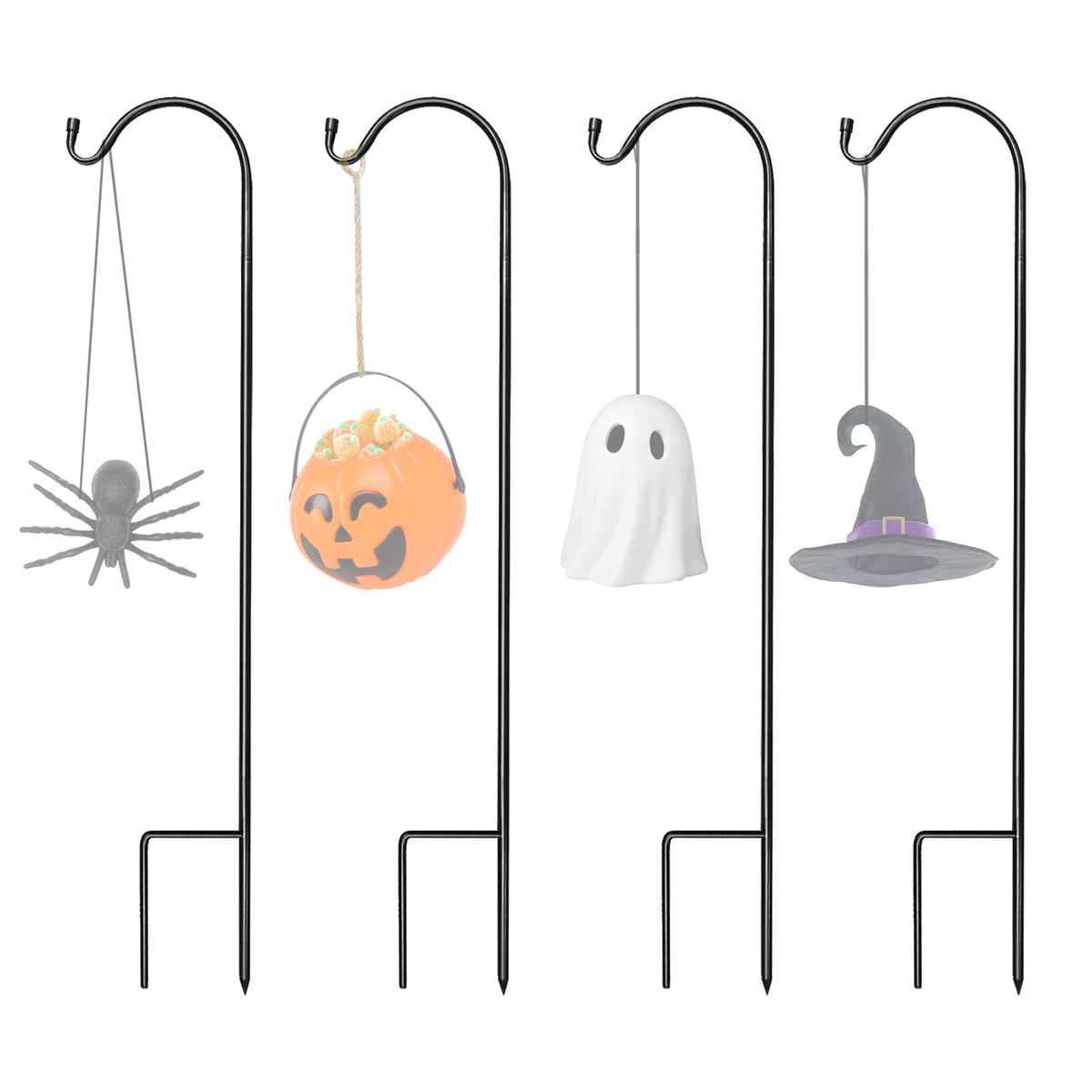 Halloween Shepherd's Hooks - Set of 4