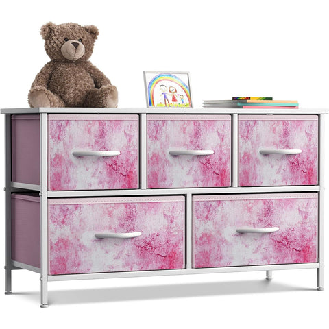 5 Drawer Wide Short Dresser